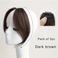 Clip In Curtain Bangs Dark Brown