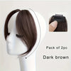 Clip In Curtain Bangs Dark Brown