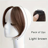 Clip In Curtain Bangs Light Brown