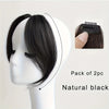 Clip In Curtain Bangs Natural Black