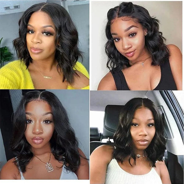 Close-up of wig parting – natural finish