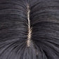 Close up of Hairline - Black Wig with Fringe