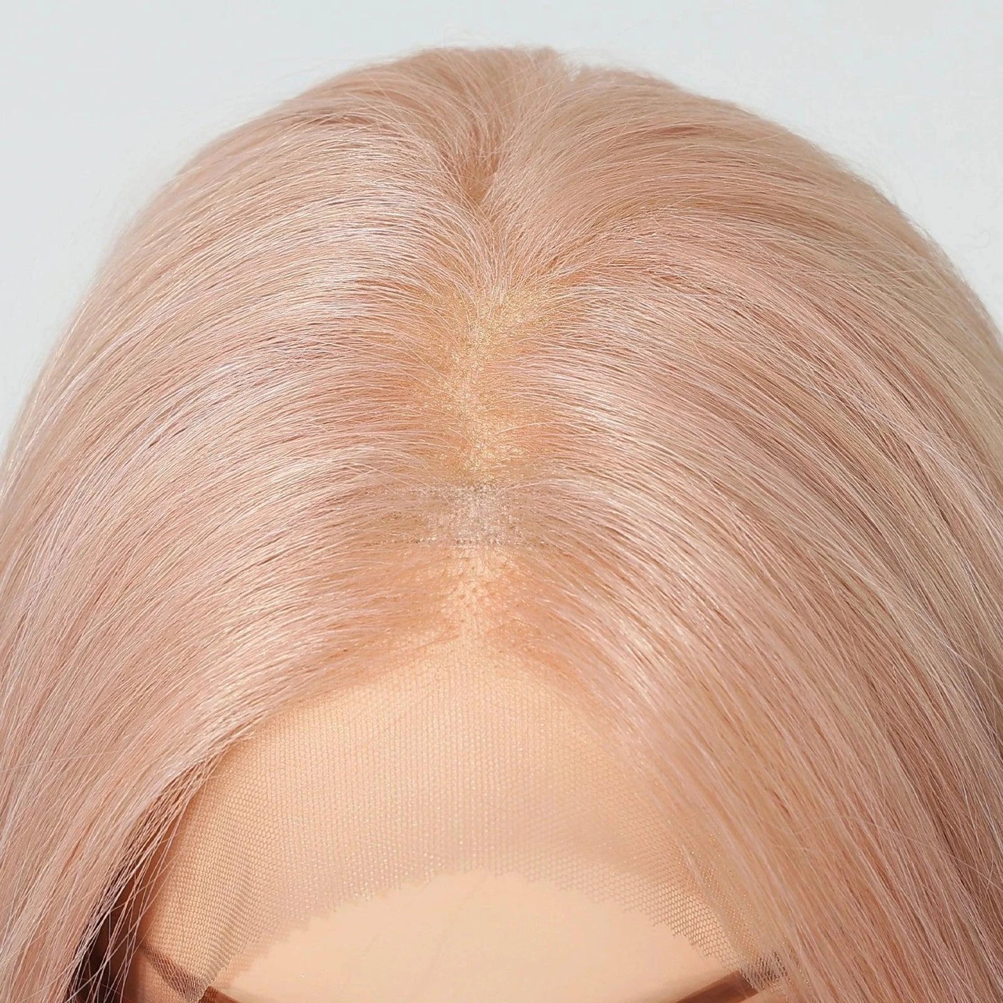 Close up of Pink Lace Wig