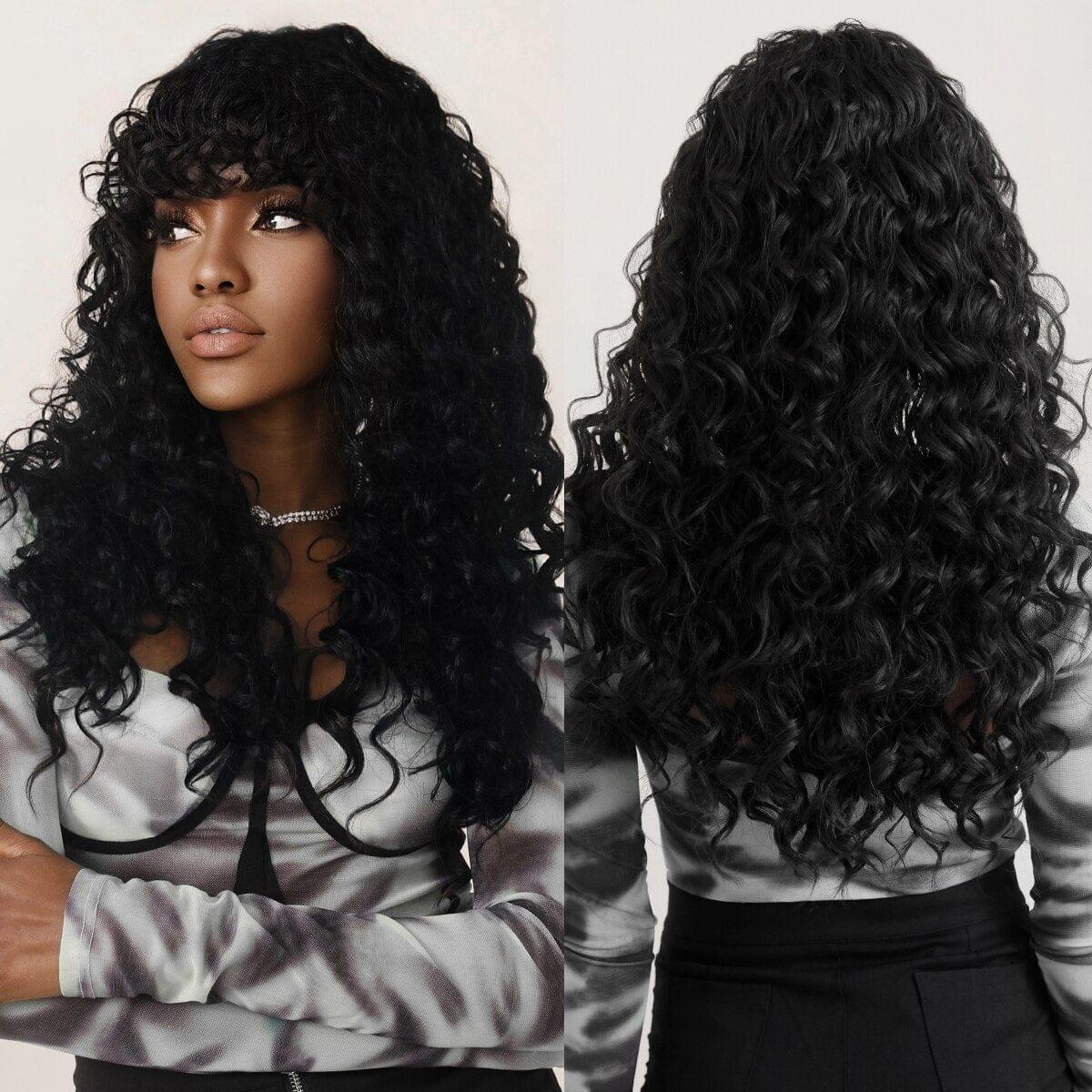 Curly Black Wig