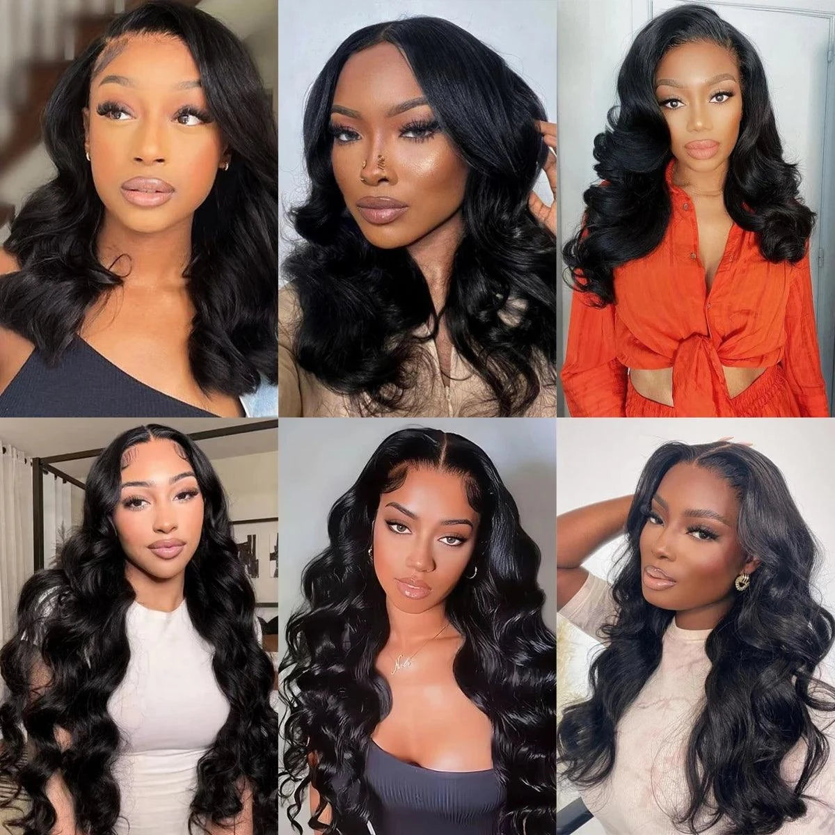 Curly Black Wigs