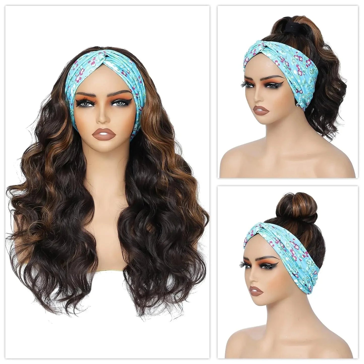 Curly Headband Wig