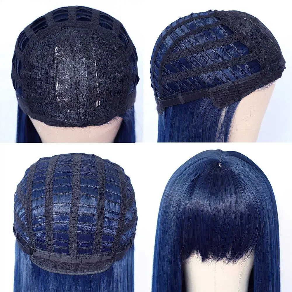 Dark Blue Cosplay Wig Cap
