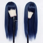 Dark Blue Cosplay Wig Long