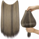 Dark Mixed Blonde Halo Hair Extensions
