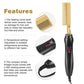 Dual voltage electric hot comb with 360 swivel cord