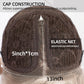 Elastic net cap construction with measurements and text on a white background