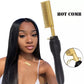 Electric hot comb for wigs and natural hair styling