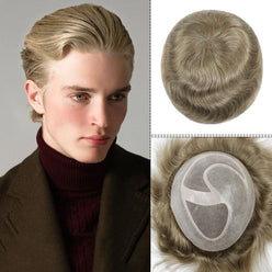 Fake Hair Pieces For Men Dark Blonde