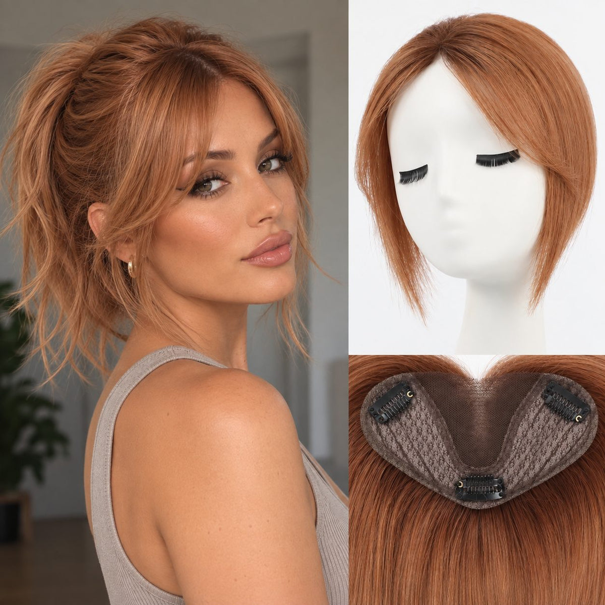Ginger Clip In Fringe