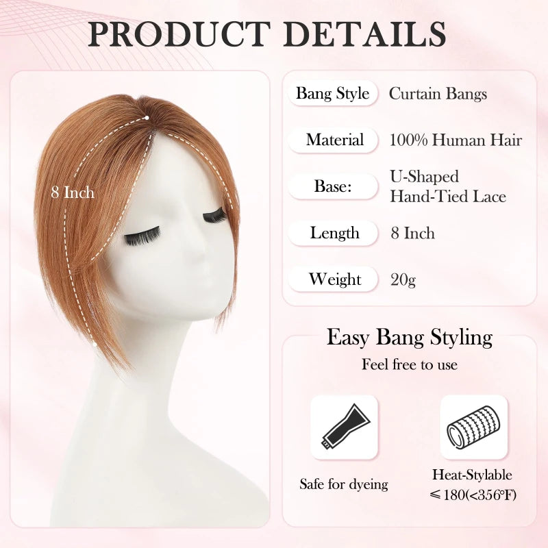 Ginger Clip In Fringe Product Details