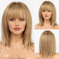 Glueless Human Hair Wigs Strawberry Blonde