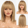 Glueless Human Hair Wigs Strawberry Blonde