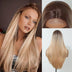 Glueless synthetic lace front wig with natural hairline