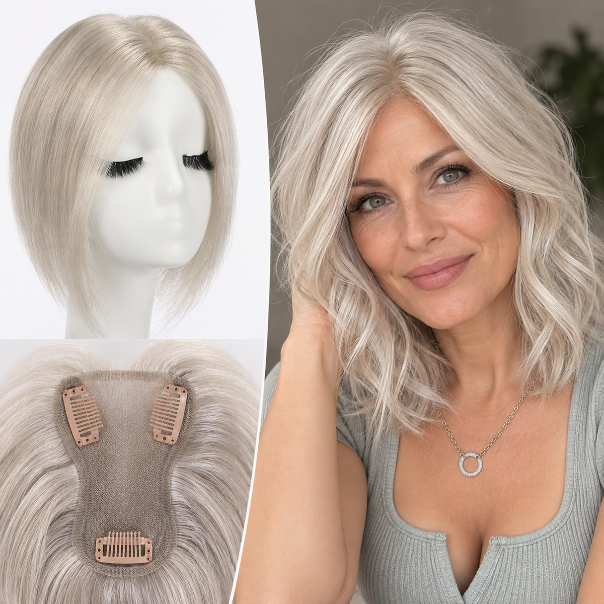 Gray Hair Topper