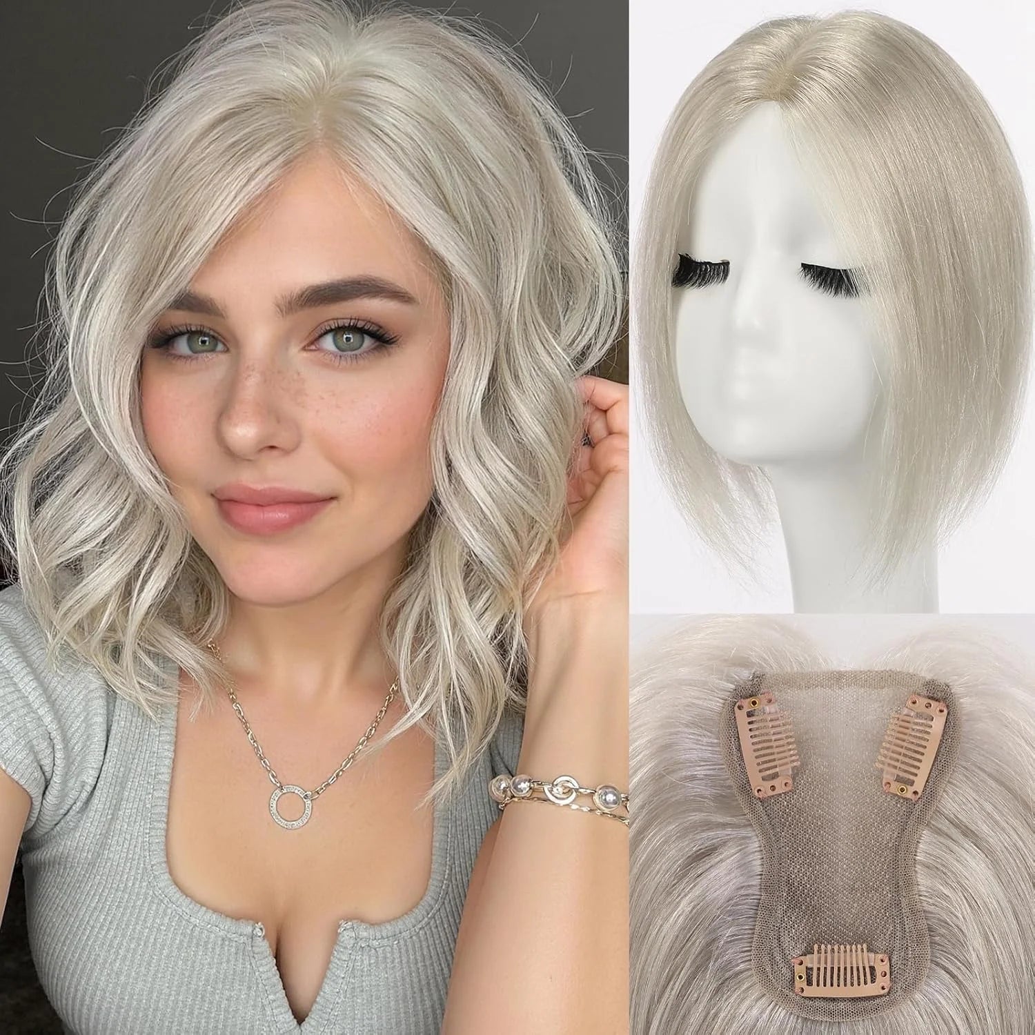 Gray Hair Topper