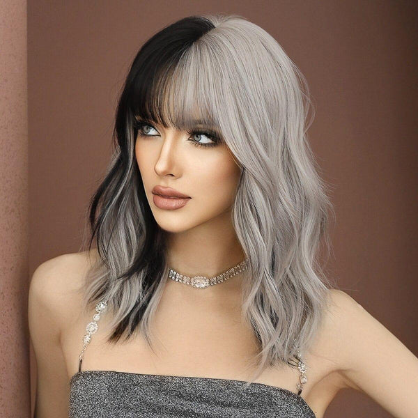 Grey Black Wig UK