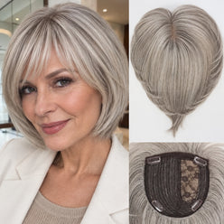 Grey_Human_Hair_Wiglet