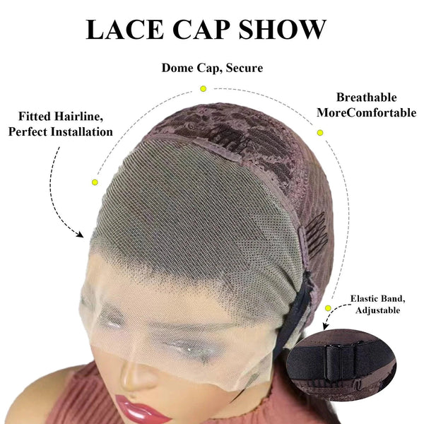 HD Deep Part Lace Front Black Wig