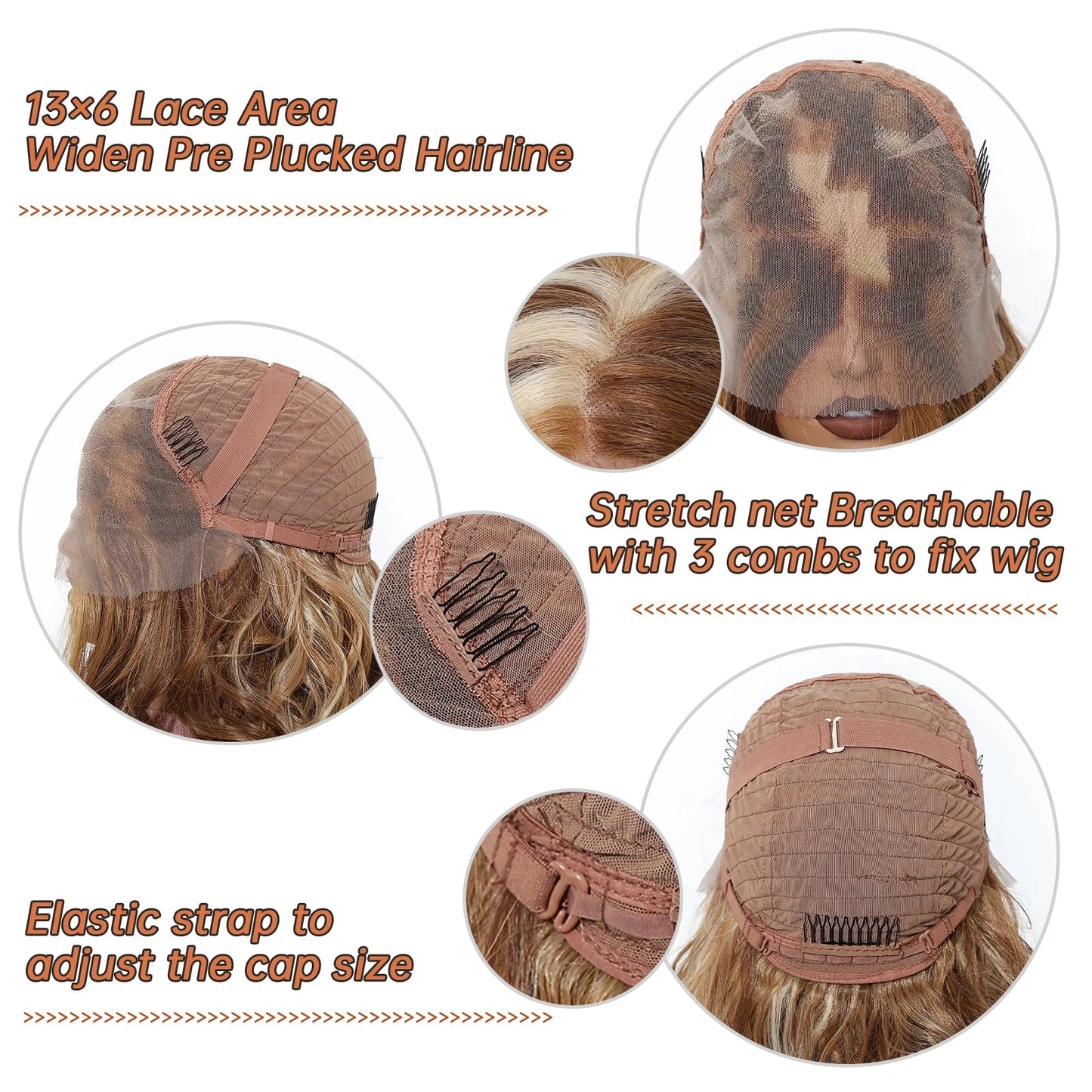 HD Lace Front Brown and Blonde Wig