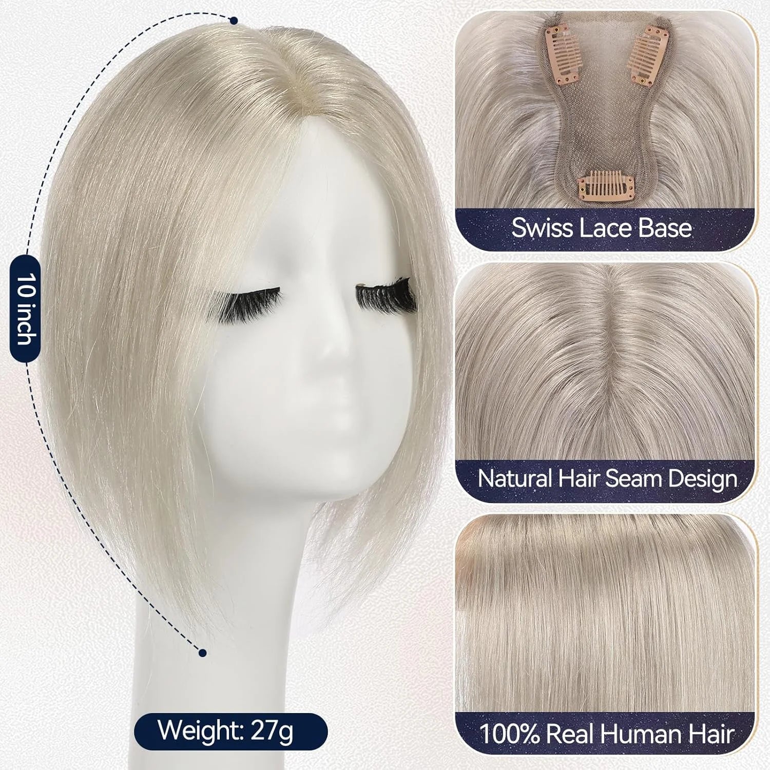 Hair Pieces For Gray Hair