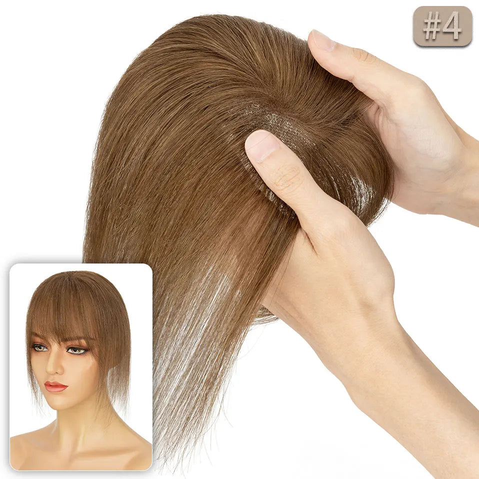 Hair Pieces for Top of Head Light Brown