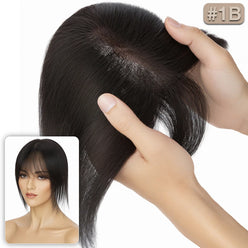 Hair Pieces for Top of Head Natural Black