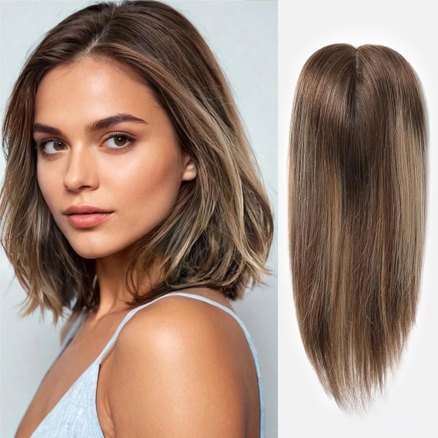 Hair Toppers Clip In - Brown