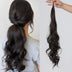 Hair extension shown on a person with a plain background
