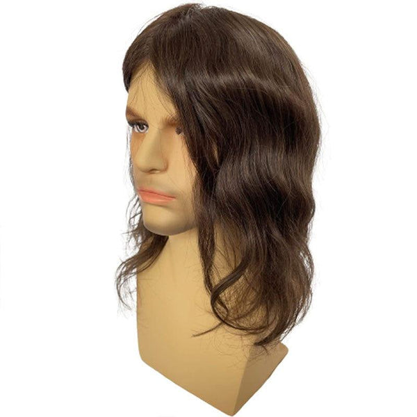 Hair systems for men UK – lightweight and undetectable hairpiece displayed on stand