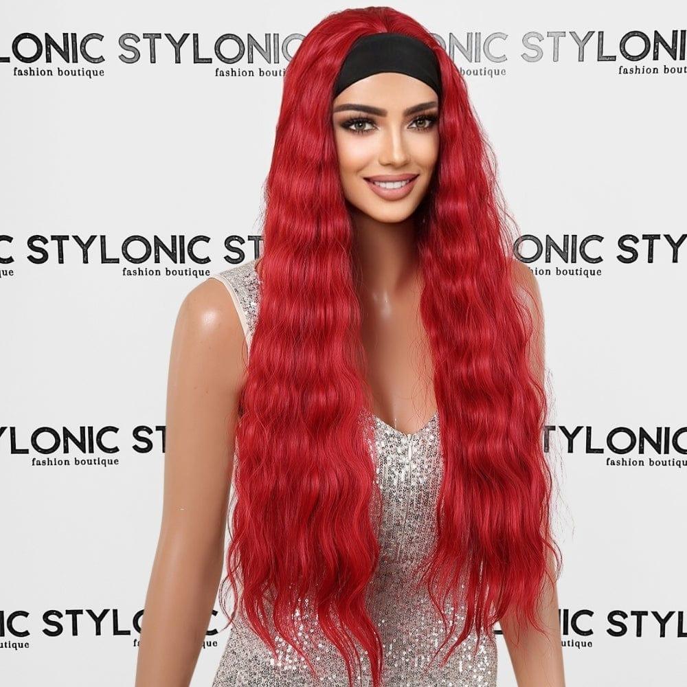 Headband Red Wig