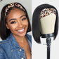 Headband Wig Human Hair Natural Black