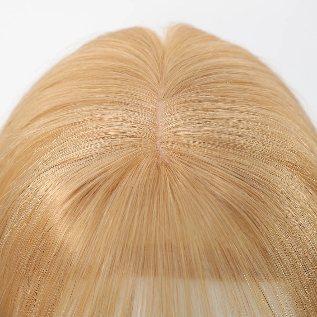 Honey Blonde Clip On Bangs Hairline