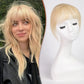 Honey Blonde Clip on Bangs Human Hair