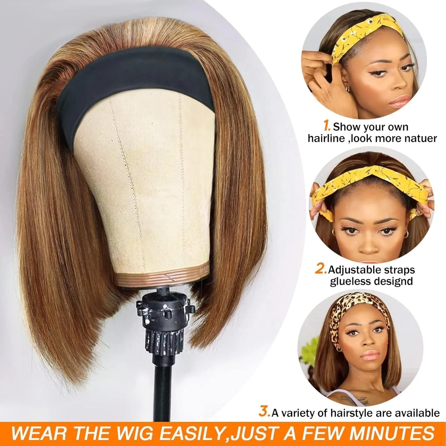 How to Wear a Headband Wig Human Hair