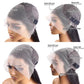 Human Hair Blue Wig Cap