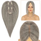 Human Hair Toppers Grey