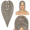 Human Hair Toppers Grey