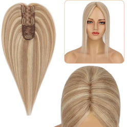 Human Hair Toppers Mixed Blonde