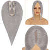 Human Hair Toppers Silver