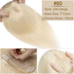 Human Hair WIglets Platinum Blonde #60