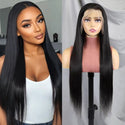 Human Hair Wig Black Straight