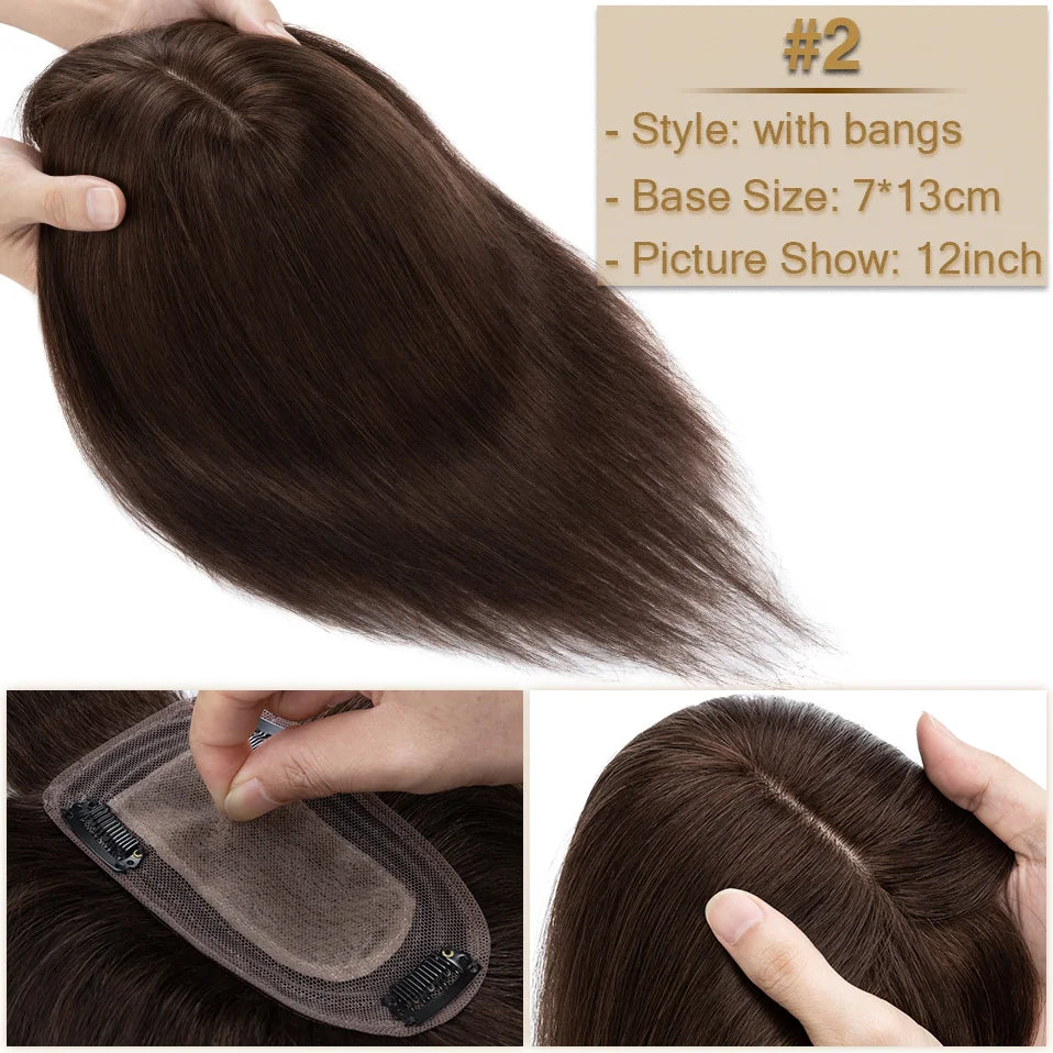 Human Hair Wiglets #2 Dark Brown