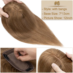 Human Hair Wiglets #6 Light Brown