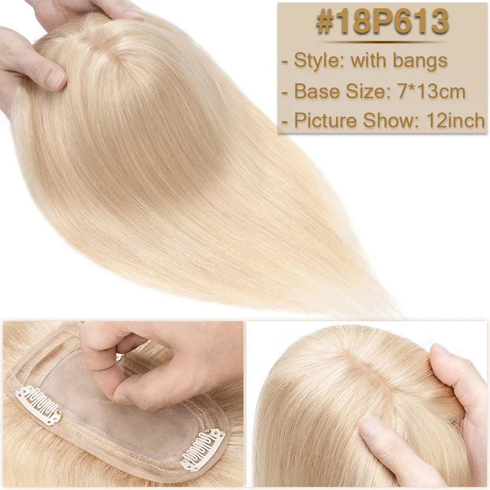 Human Hair Wiglets Mixed Bleach Blonde 