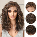 Lace Front Brown Hightlighted Wig